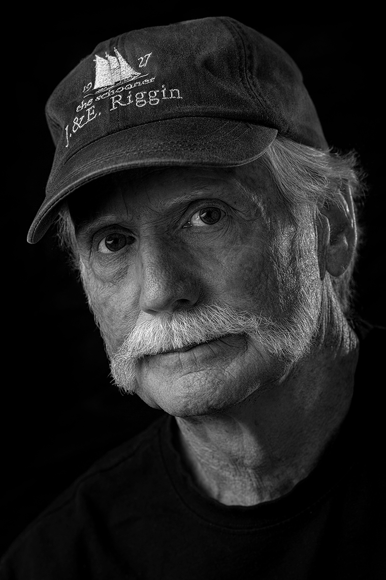 Black and White Portrait for self promotion by commercial photographer Kevin Brusie.