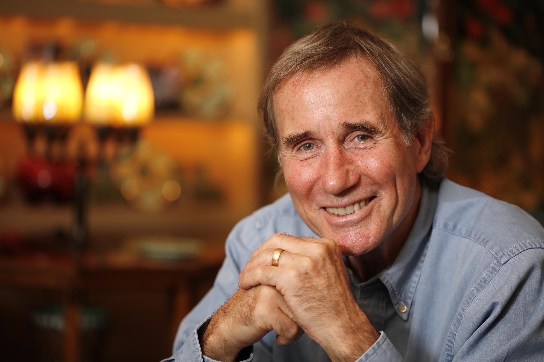 Editorial Portrait of stage and screen actor Jim Dale for his audio book recording of the Harry Potter series